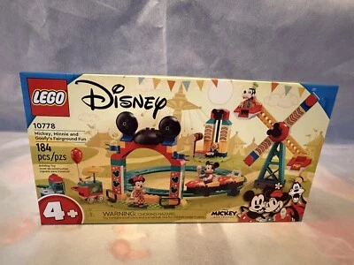 New & Sealed Lego Disney Mickey Minnie and Goofy’s Fairground Fun Set 10778 - Image 1 of 2