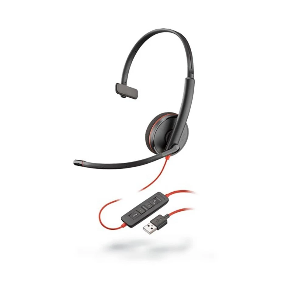 Poly/Plantronics Blackwire C3210 Monochrom Usb-A Standard UC Headset 209744-201 - Bild 1 von 1