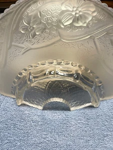 Vintage Wandleuchte Beleuchtung - schweres dickes Säureglas - Bild 1 von 3