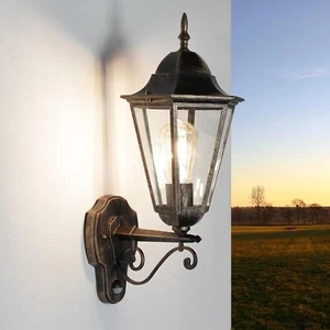 Wandlampe außen Antik Rustikal E27 Laterne Haus Garten Hof BRISTOL - Bild 1 von 22