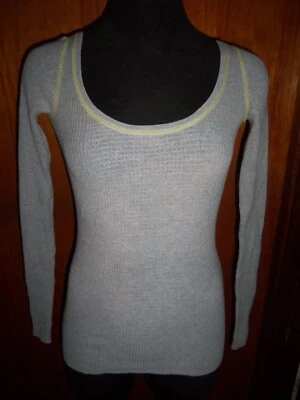 Suéter Térmico Acanalado Gris Cuello Redondo Victorias Secret Moda International XS Foto 1 de 4