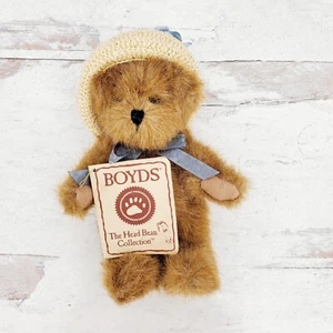 Boyd's Bear The Head Bean Collection Plüschbär Lauren Bär 6 Zoll im Ruhestand - Bild 1 von 5