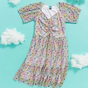 Official Care Bears Multi Colour Mesh Skater Dress : S,M,L,XL - Picture 1 of 4