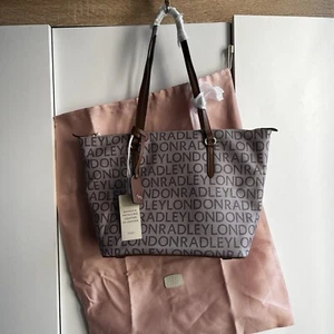 Brand New Radley Signature Logo Medium ZipTop Tote Bag - Picture 1 of 12