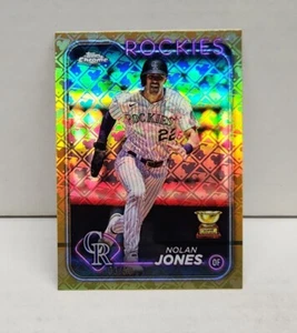NOLAN JONES 2024 Topps Chrome Logofractor GOLD REFRACTOR ~ Rookie Cup #'d /50 - Picture 1 of 3