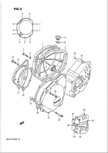 Kit de cubierta de motor con pernos de acero inoxidable para Suzuki GSX1100F - Imagen 1 de 3