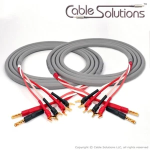 Canare 4S11 Star Quad Bi-Wire Speaker Cables Custom Hand-Made in USA 9m - Picture 1 of 11