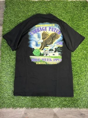 Camiseta De Colección Sopotnicks Cabbage Patch Bike Week 1994 PUNTADA ÚNICA Harley Foto 1 de 4