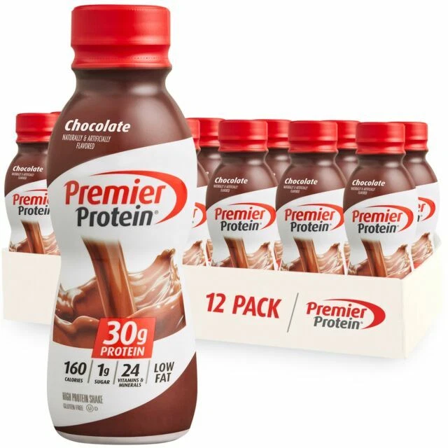 Premier Protein 30g Protein Shake, Chocolate - 12 Pack