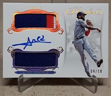 2018 Flawless AMED ROSARIO Auto Rookie Dual Patches Gold /10