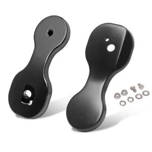 Black Mirror Brackets Adapter for Harley Touring CVO Batwing Bagger 2014-2023 - Picture 1 of 12