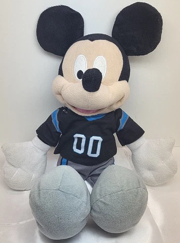 Disney NFL Carolina Panthers Mickey Mouse 16" Stuffed Plush Animal 2018 Cover