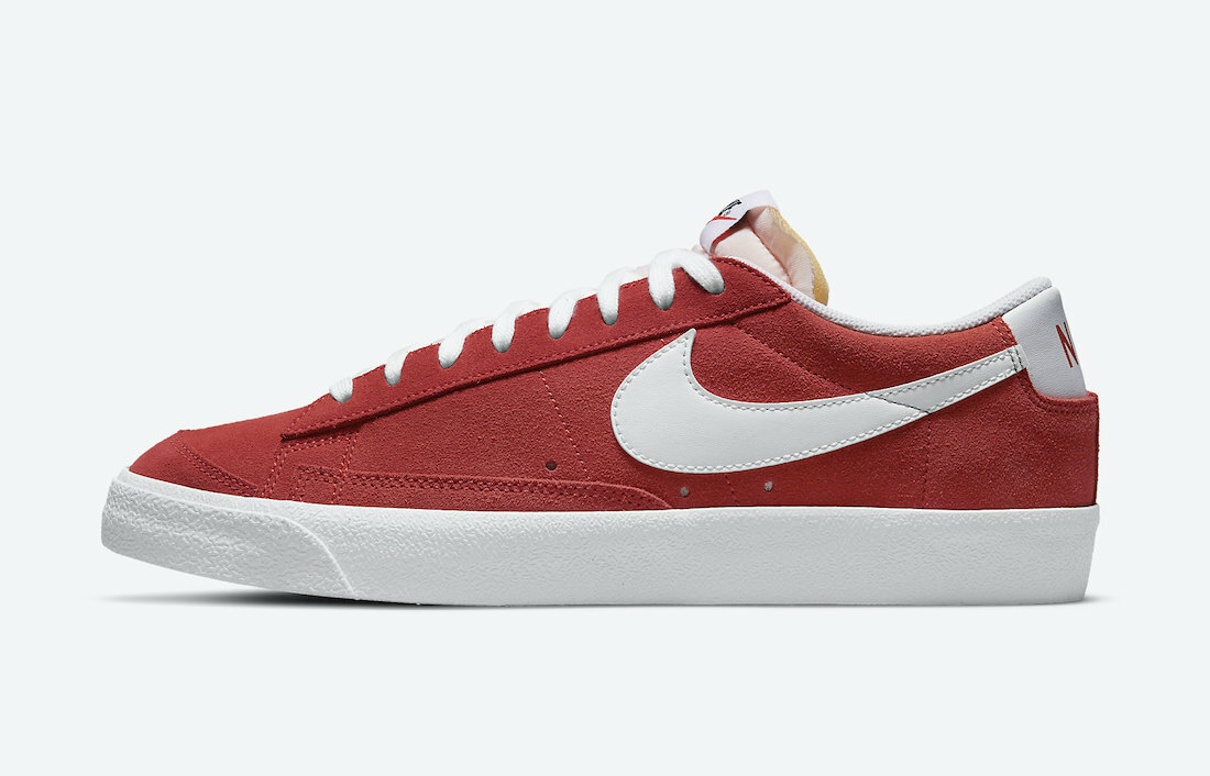 nike blazer low red white