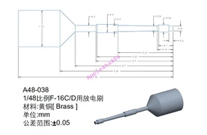 OrangeHobby A48-038 1/48 SCALE Static Dischargers for F-16C/D(16pics) - Picture 1 of 1