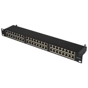 48 Port High Density (1U) Shielded CAT6a Patch Panel - 110 T568A or T568B - Picture 1 of 5