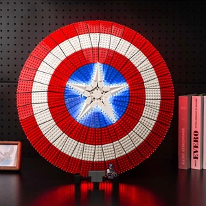 LocoLee LED Licht Kit für Lego 76262 Captain America's Shield DIY Beleuchtung - Bild 1 von 15