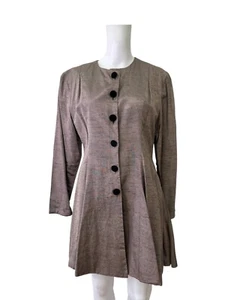 Photo of London Jacket Coat Size L Womens EU44 Vintage Metalic Gold Occasion - Picture 1 of 11