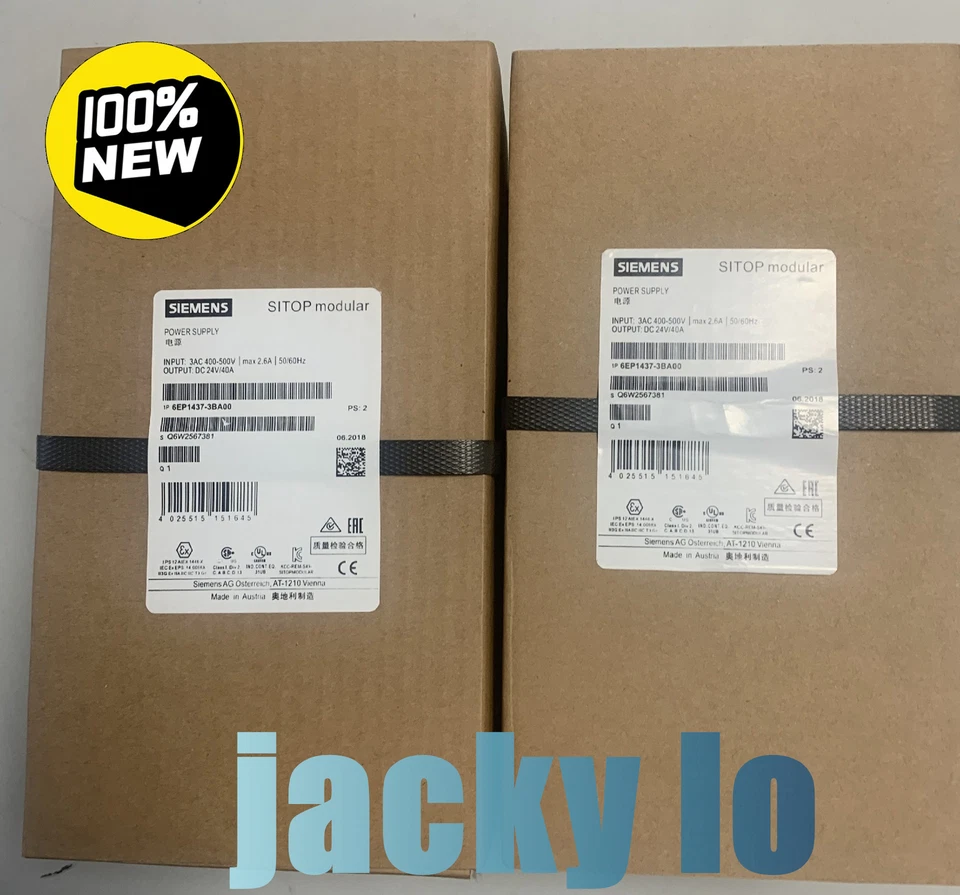1PCS Siemens 6EP1437-3BA00 New SITOP Power Supply in Box 6EP14373BA00 Foto 1 de 2