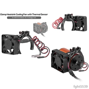42MM Motors Clamp Lüfter mit Wärmesensor für TRX-4 SCX10 RC Car - Bild 1 von 5
