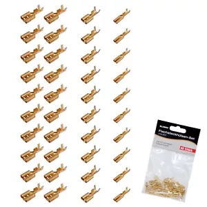 Flachsteckhülsen Set 40 Stück 2,8-4,8-6,3 mm Crimp Kabelschuh Sortiment - Bild 1 von 4