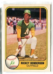1981 Fleer Rickey Henderson 2nd Year Base Card #574 HOF A's (a) - Picture 1 of 2