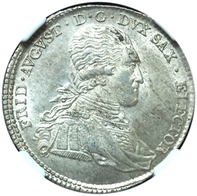 1801 IEC 1/3 Taler German States Saxony MS63 NGC Bright Lustrous Issue! - Image 1 of 4