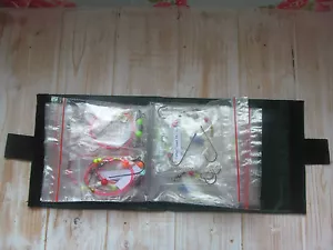 Sea fishing Rigs x 30 with rig wallet: Pulleys, Ledgers, Pulley Pennels, Flapper - Picture 1 of 9