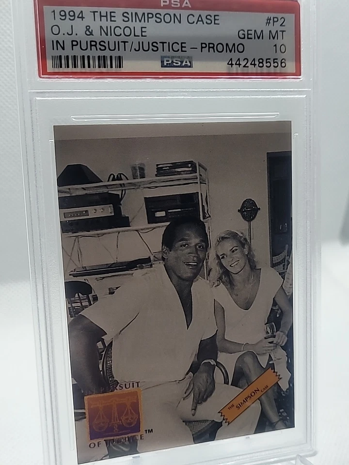 1994 In Pursuit Of Justice O. J. & Nicole #P2 ПРОМО PSA 10💎💎 POP 3 🔥🔥 РЕДКАЯ💎 - Изображение 1 из 4
