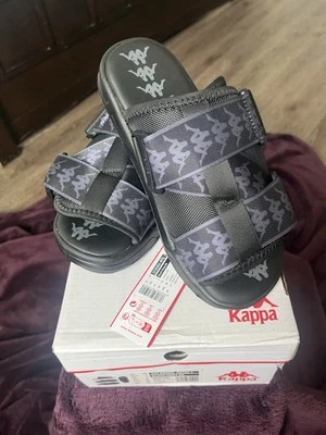 Kappa 222 Banda Mitel 1 Горка/Сандалии - Черный/Белый Женские/Унисекс Sz 7 Бренд NWT - Изображение 1 из 4