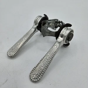 Set Cambio Campagnolo Vintage Down Tubo Morsetto Frizione Leva Cambio 28.6 Eroica - Foto 1 di 6
