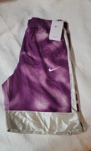 Nike Boys Basketball Shorts Purple DRI FIT Loose Fit - Picture 1 of 5