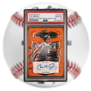 2023 Select Company Signatures NEON ORANGE PULSAR 1/4 - Cal Ripken Jr PSA 10 POP1 - Bild 1 von 2