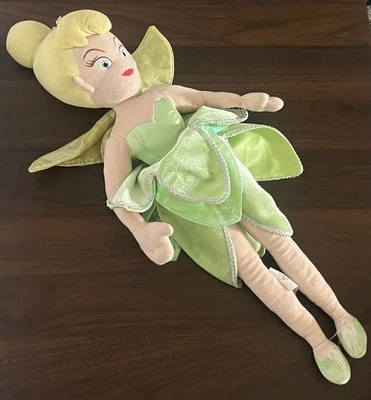 Disney Store Tinkerbell Peter Pan UK Soft Doll Plush Stuffed 21" Neverland - Image 1 of 4
