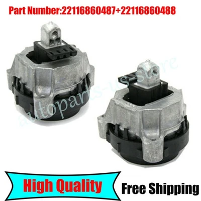 2PCS Left & Right Engine Mount Set Fit For 2017-2019 2.0L BMW 530i / 530i xDrive - Image 1 of 4