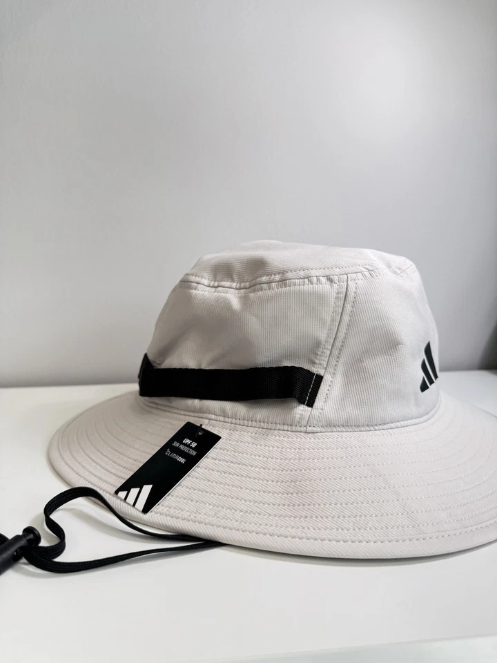Adidas Mens 50 Victory 4 Bucket Hat Wonder Alumina Beige/Black One Size