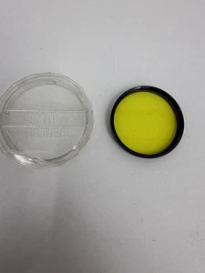 ASAHI PENTAX 49mm Y2 Screw-In Yellow Camera Lens Filter w/ Case - Picture 1 of 3