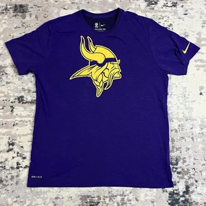NFL Minnesota Vikings Nike Tee Men's XL Purple Gold Team Apparel Athletic DriFit - Picture 1 of 9