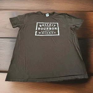 T-shirt Bulleit Bourbon Frontier marrone whisky unisex grande - cotone - Foto 1 di 6