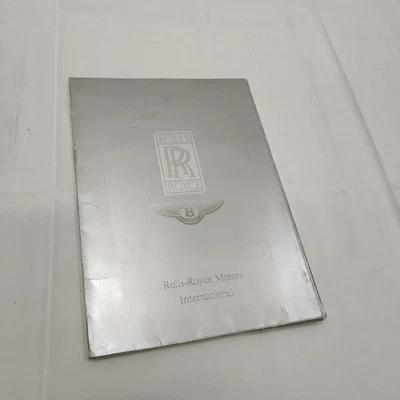 ROLLS ROYCE brochure cartella stampa 61° salone auto Torino 1986 - Immagine 1 di 2