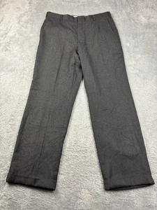 Hart Schaffner & Marx Pants Men’s Size 36 Gray Pure Virgin Wool Dress - Picture 1 of 13