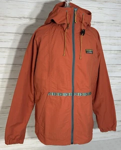 Chaqueta con Capucha LL Bean Mujer MEDIANA Naranja Oscuro Montaña Anorak Claro Wt. azteca - Imagen 1 de 19