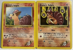 Pokemon TCG Blaine's Vulpix 66/132 Vulpix 65/132 sfida palestra illimitata comune - Foto 1 di 2