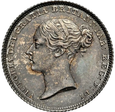 1855 Great Britain 6d NGC Unc Details - Image 1 of 2