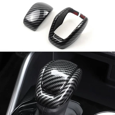 Gear Shift Lever Knob Shifter Head Cover Protectors For Toyota RAV4 2019-2025 - Image 1 of 4