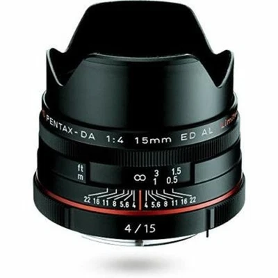 PENTAX Super-Wide-Angle Single Focus Lens HD DA 15mm F4 ED AL Limited Black - Image 1 of 4
