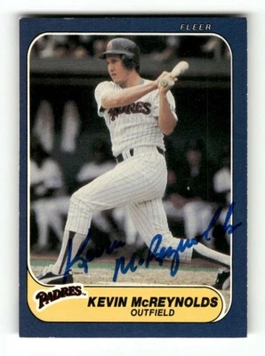 1986 Fleer   331 Kevin Mcreynolds signed auto autograph  surface impression ASC  - Image 1 of 2