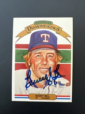 Tarjeta de béisbol Buddy Bell autografiada auténtica de colección Foto 1 de 2