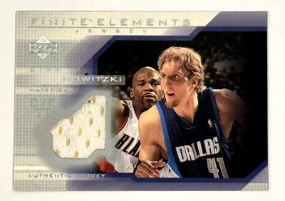 Tarjeta Jersey 2003 Rara Blanca DIRK NOWITZKI Cubierta Superior Juego Finito Usada FJ4-Suciedad Foto 1 de 4