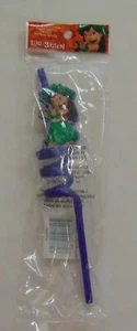Neu in Verpackung Disney Lilo and Stitch Twist Twirl Strohhalm lila Hula tanzende Länge - 8 Zoll - Bild 1 von 3
