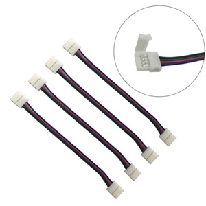 Conector de tira de luz LED de 4 piezas conectores enchufe sin soldadura puente - Imagen 1 de 11